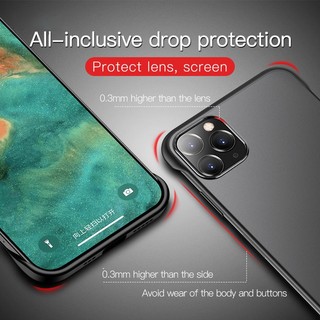 Ốp Điện Thoại Không Khung Mỏng Cho IPhone 15 ProMax 14 13 12 Mini 11 Pro Xs Max Xr X 8 7 Plus Se TPU Edge Matte Nhựa Mặt Sau T02