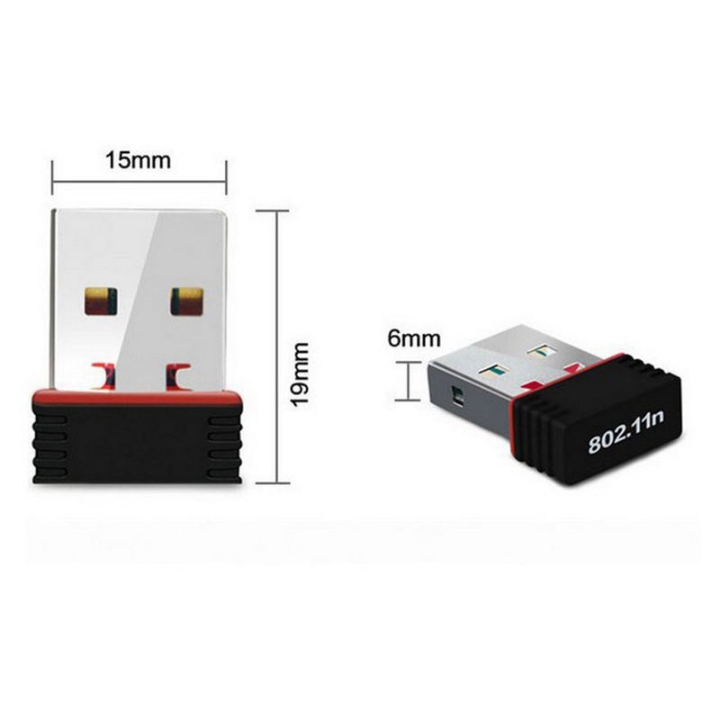 Bộ chuyển đổi mạng Wifi Realtek USB không dây 802.11B / G / N Lan mới RTL8188