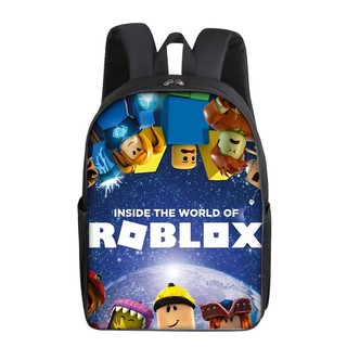 [Hàng Tại Chỗ] Ba Lô Đi Học Chống Thấm Nước Sức Chứa Lớn In Họa Tiết Roblox 16 inch Đơn Giản Làm Quà Tặng Cho Bé Tiểu Học Và Tiểu Học