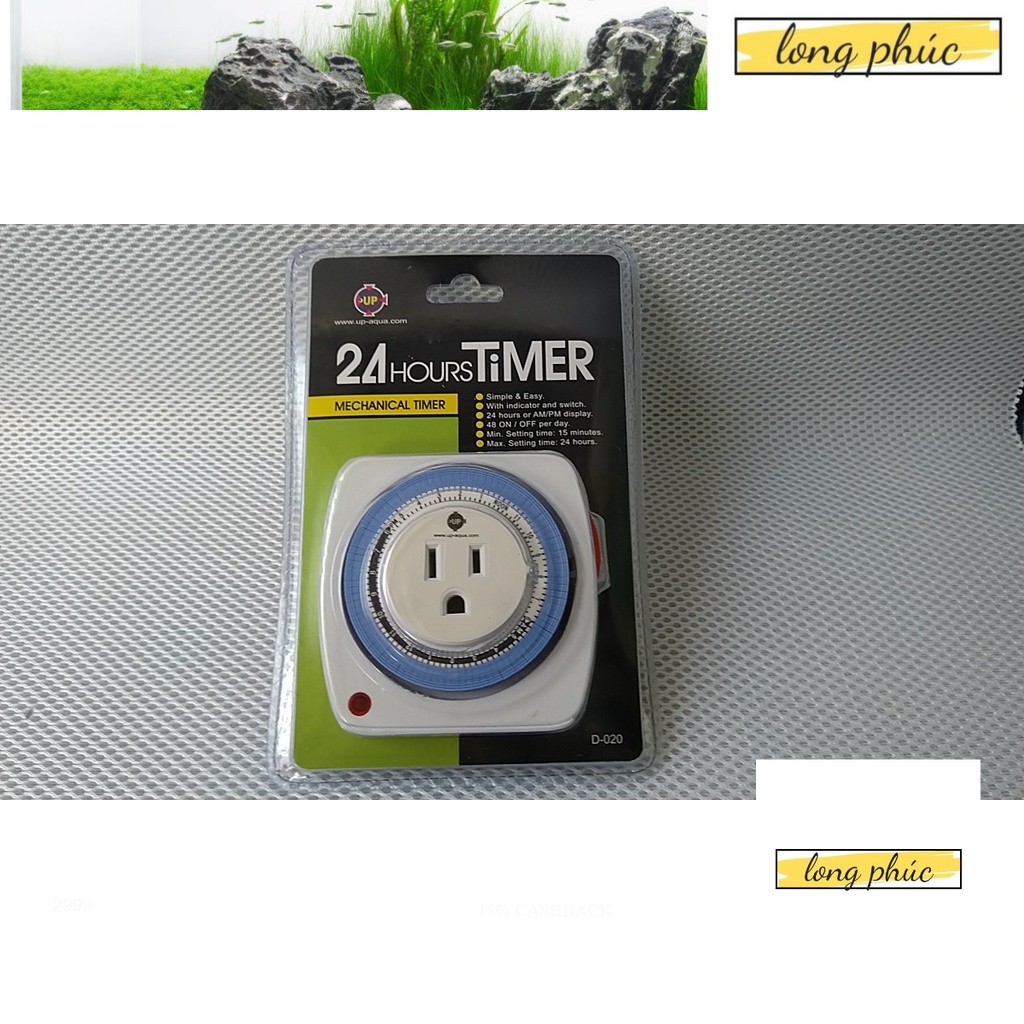 Ổ ghim điện hẹn giờ dùng cho bể cá. | Shopee Việt Nam