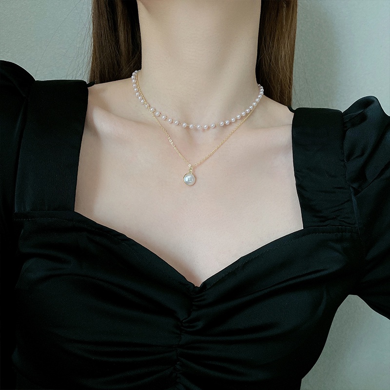 Vòng cổ ngọc trai phong cách Hàn Quốc, kiểu dáng mới