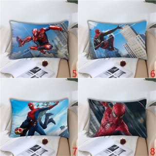 Ốp Gối Hình Chữ Nhật Người Nhện In Hình Một Mặt Gối Polyester Sofa Đệm Trang Trí Nhà Cửa (Không Có Lõi)