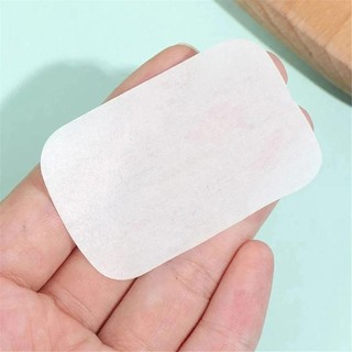AFTEROF 20 / 50 / 60 / 80 / 100 Chiếc Giấy Xà Phòng, Bọt Tắm Sạch Rửa Tay Lát, Du Lịch Ngoài Trời Thơm Xà Phòng Di Động Viên