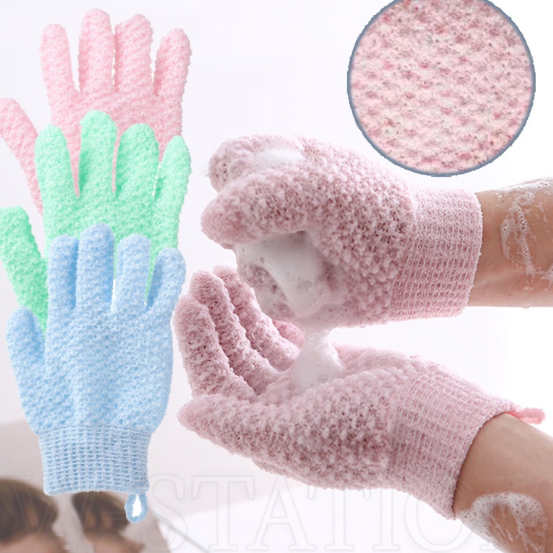 Găng Tay Tắm Chà Xát Dày Hai Mặt Tẩy Tế Bào Chết Mát Xa Cơ Thể / Găng Tay / Tắm Bằng Nhựa Ppa