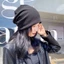 Nam Nữ Mùa Xuân Thu Cọc Mũ Màu Trơn Không Vành Co Giãn Cao Đan Mũ Beanie Phụ Kiện Thời Trang
