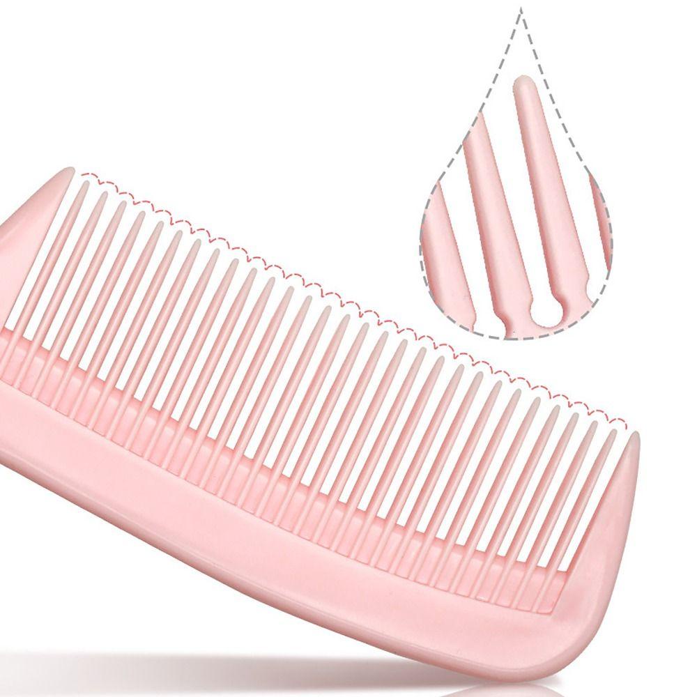 Lược chải tóc BAMBOOB, Chăm sóc răng dày đặc cho Lược đuôi ngựa tóc xoăn, Salon lược cắt tóc màu hồng dày tiện lợi