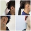 OXXGGKAO Punk Hình Học Bông Tai Gothic Bông Tai Đôi Vòng Bông Tai Halloween Bông Tai Hàng Ngày Đeo Bông Tai Cho Nam
