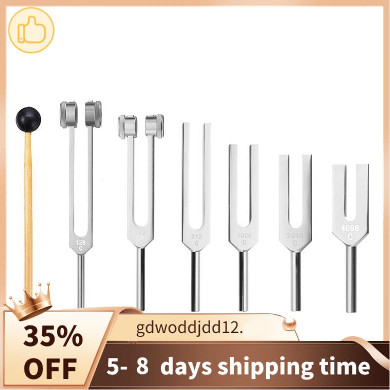 Set 6 Âm Thoa 128Hz 256Hz 512Hz 1024Hz 2048Hz 4096Hz Kèm Búa Điều Chỉnh ...