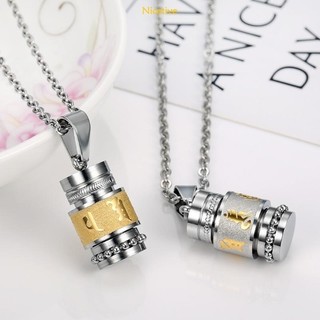 Mặt Dây Chuyền Bảo Vệ Bằng Thép Titan Phong Cách Phật Giáo Retro Shurangama Mantra