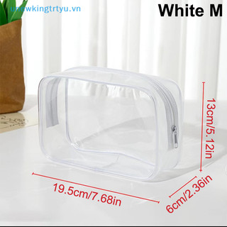 Túi Đựng Mỹ Phẩm Bằng PVC Trong Suốt Có Khóa Kéo Tiện Dụng Cho Nữ