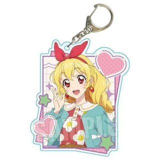 ( Mica trong acrylic) Móc khóa AIKATSU ver TRÁI TIM in hình anime chibi dễ thương