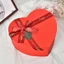 Hộp quà TUYỆT VỜI, có nắp Hộp giấy đóng gói ruy băng lụa nơ, Hộp quà hình trái tim màu đỏ Đám cưới