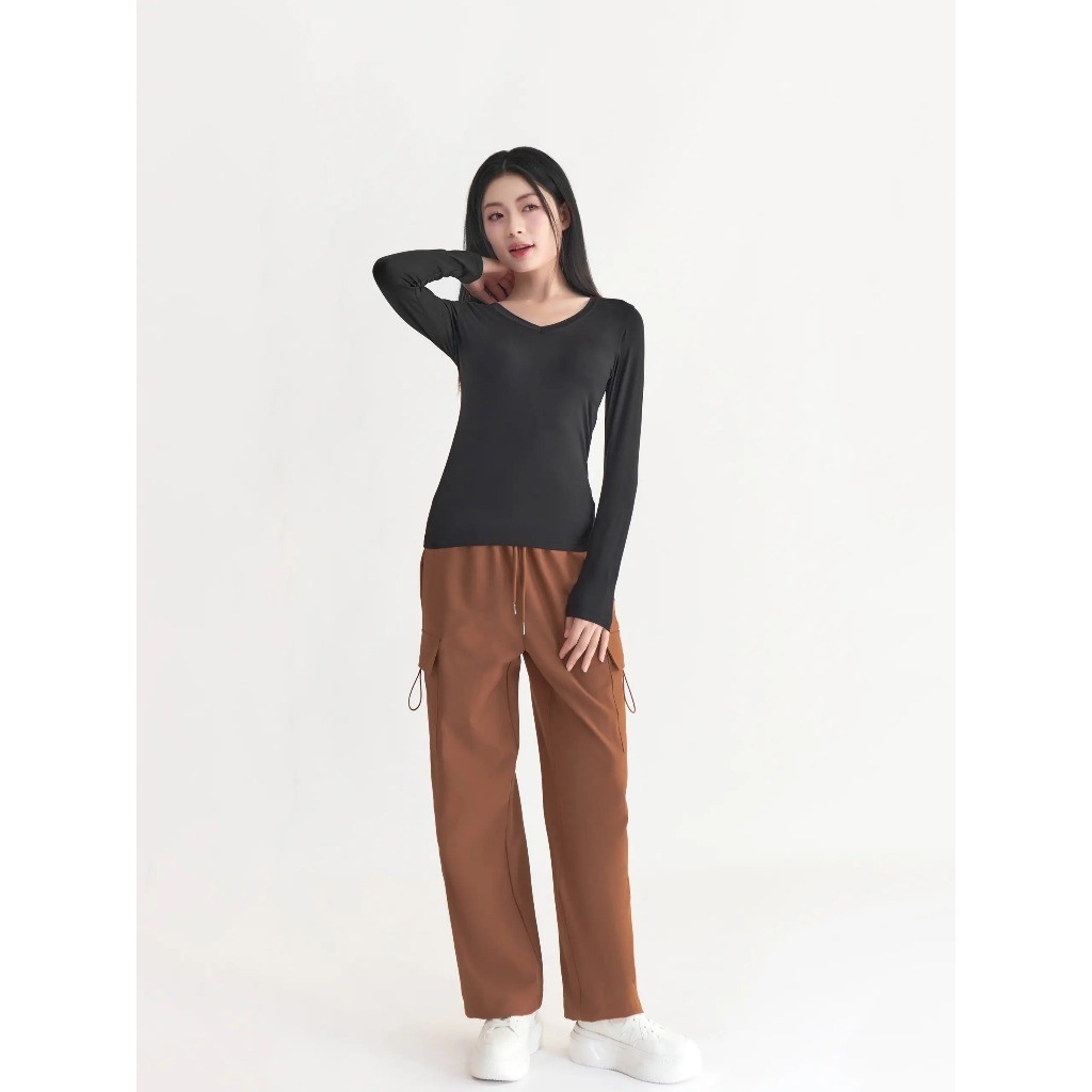 Quần dài dáng suông Nữ TOKYOLIFE mềm mại thiết kế thời trang trẻ trung năng động 40002389