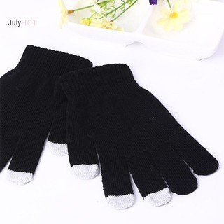 Julyhot Găng Tay Dệt Kim Ấm Áp Mùa Đông Dày Ấm Áp Ngoài Trời Găng Tay Dành Cho Nam NữĐiện Thoại Di Động Màn Hình Cảm Ứng Massivedeals