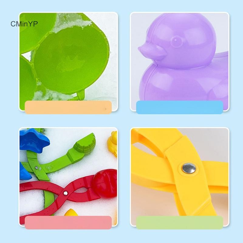Cminyp Dễ Thương Hình Vịt Khuôn Cơm Máy Làm Kẹp Trẻ Em Ngoài Trời Vịt Nhựa Khuôn Cơm DIY Snowball Maker Khuôn Sushi Có Tay Cầm Vinh Quang