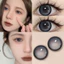 （-0°-6.00°）🌈ZM 🌈/Set 2 Kính Áp Tròng Màu tím/đen/xám thời trang contact lens hợp lệ 6 tháng 17