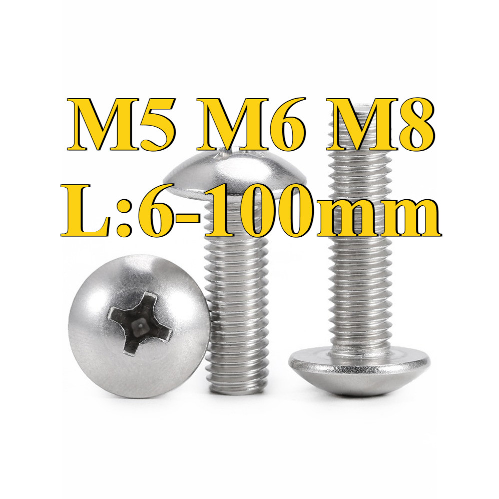 Ốc Vít inox đầu dù pake Inox 304, Bu lông đầu dù pake inox 304 M5 / M6 ...