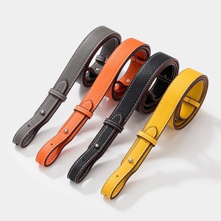 Dây thay thế vai 2,6% cm rộng, họa tiết vải thiều, da thật, điều chỉnh độ dài, phù hợp túi Lindi và ba lô
