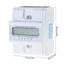 YJCNELCR Máy đo điện 3 pha 4 dây Đồng hồ đo năng lượng DIN Rail 3x 220V 380V 5 100A