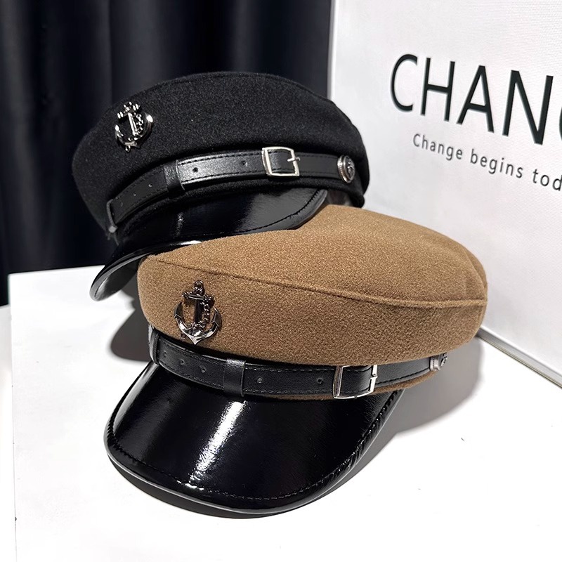 Thời Trang Mũ Beret Da Phong Cách Anh Quốc Cá Tính Cho Nữ