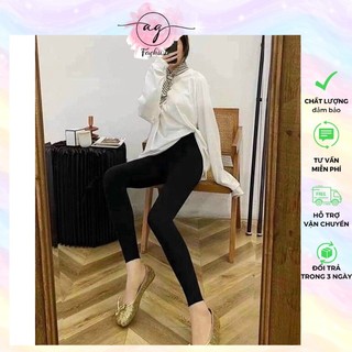 QUẦN LEGGING ĐEN DÀI CO DÃN LƯNG CAO AG.FASHION