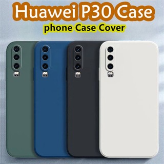 [Phong cách mới] Dành cho Ốp lưng Huawei P30 Silicon Full Case Chống vân tay Vỏ điện thoại màu trơn cổ điển