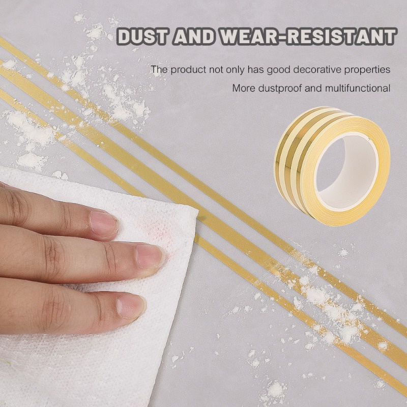 1 Cuộn Băng Keo Dán Khe Hở Bằng Giấy Bạc / 5m Chống Nước Chống Nấm Mốc Trang Trí Nhà Bếp / Phòng Tắm