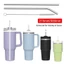 ITRUMPET 1 Ống Hút Cốc, Ống Hút Inox Bạc 6mm 8mm, Ống Hút Thẳng Bền Đẹp Uống Ống Hút Thay Thế Có Thể Tái Sử Dụng Cho 30oz 40oz Tyeso Cup