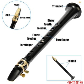 Hgv Kèn saxophone mini Bỏ Túi Màu Đen Kèm Túi Đựng Tiện Lợi
