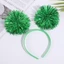 CATIYAHA Pom Pom Headband, Băng đô dự tiệc dễ thương Bling, Thời trang mạ vàng đầy màu sắc Pompom Ball Headband Nữ Cô gái màu hồng