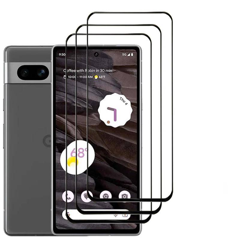 1-3 Chiếc Full Cover 9D HD Kính Cường Lực Cho Google Pixel 8 7 Pro 5a 5G 7a 6a 6 5 Bảo Vệ Màn Hình Điện Thoại Cho Google Pixel 4 3a 3 XL 4a 4G 5G