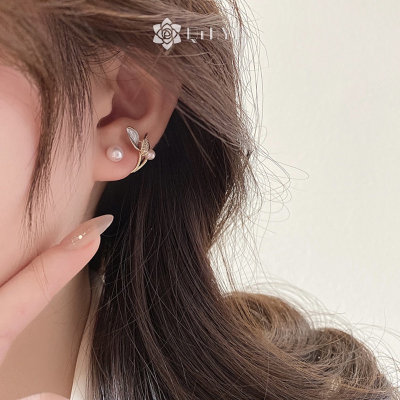 1 Đôi Bông Tai Đính Đá Ngọc Trai Nhân Tạo Phong Cách vintage Thời Trang Mới
