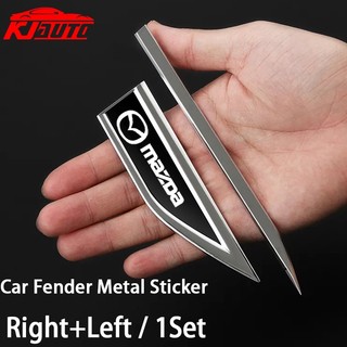 FENDER Mazda Miếng Dán logo 3d Bằng Inox Trang Trí Cửa Xe Hơi mazda 3 2 5 cx3 rx8 bt50 323 cx8 cx30 rx7 626 cx7 nx5 cx9