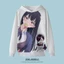 YB1 Những Nguy Hiểm Trong Trái Tim Tôi Áo Dài Tay Unisex Cosplay Top Casaul 3D Áo Anna Kyoutarou Oversize Pullove
