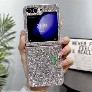 Sang Trọng Ốp Điện Thoại Cứng Chống Sốc Đính Kim Tuyến Cho samsung galaxy z flip 5 z flip 4 z flip 3