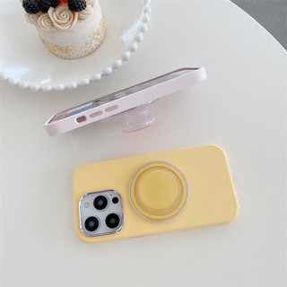 Ốp Điện Thoại Có Giá Đỡ Từ Tính Cho iphone 15 14 13 12 pro max 14 plus macaron hf6