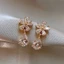 Bông Tai Mạ Bạc 925 Hình Giọt Nước Đính Đá zircon Sang Trọng