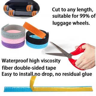 ITRUMPET 4 chiếc bảo vệ bánh xe vali, giảm tiếng ồn, chống mài mòn, phù hợp cho xe đẩy hành lý và vali