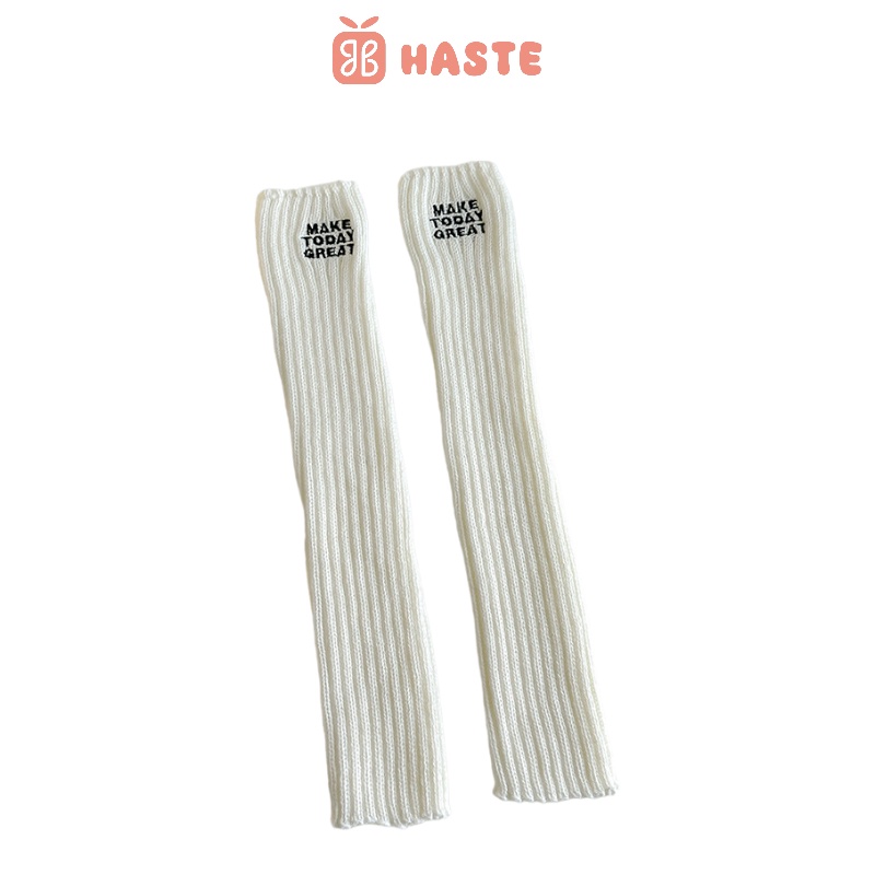[Có sẵn] Tất Vớ Ống Dệt Kim Giữ Ấm Chân Phong Cách Y2K Thu Đông Dành Cho Nữ Made By Haste