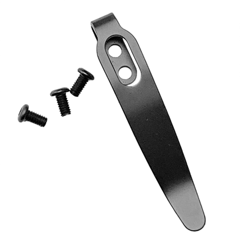 ZYARUKO 1 Bộ 420 Chất Liệu Thép Không Gỉ Kẹp Lưng Với 3 M 2 5 Vít Bỏ Túi Eo Kẹp Cho Dao DIY Make Acc
