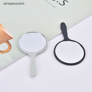 Airspeccutin Gương Trang Điểm Cầm Tay Hình Tròn Có Tay Cầm Tiện Lợi