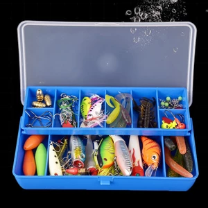 Airspecutin Hộp Câu Cá Di Động 11 Ngăn Hộp Bảo Quản Hai Tầng Cá Chép Phụ Kiện Câu Cá Dụ Móc Hộp Dụng Cụ EN