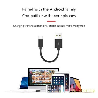 Dây Cáp Sạc Truyền Dữ Liệu Ngắn 10cm usb Sang type-c Cho Điện Thoại Thông Minh phone 15