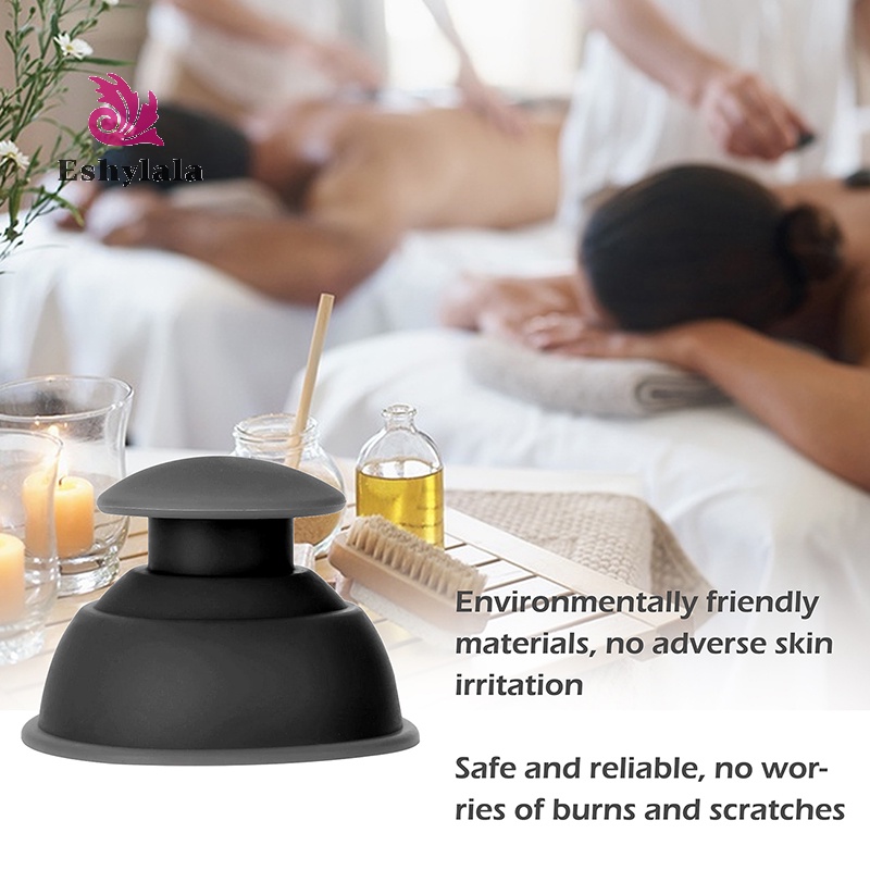 Lon hút chân không Cốc hút Cellulite Cốc hút chân không bằng silicon Massage toàn thân [MỚI]