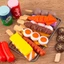 Bếp Nướng Đồ Chơi Mô Phỏng，Đồ chơi mô phỏng BBQ,đồ chơi giáo ,Dụng Cụ Nướng Thông Minh