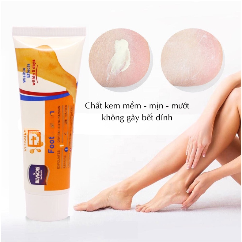 Kem Dưỡng Da Chân Vitamin E Giúp Dưỡng Ẩm, Chống Nứt Nẻ, Khô Ráp, Chai Sần, Hồi Phục Gót Chân Nứt Nẻ, Dưỡng Da Mềm Mịn