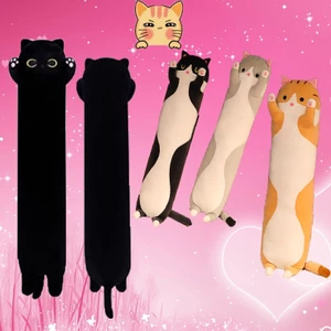 Cat Plush Toy Long Cat Plush Pillow Gối Ôm Nhồi Bông Mềm Mại Hình Chú Mèo Đáng Yêu
