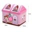 DARON House Shape Piggy Bank, Hộp đựng tiền xu ngôi nhà dễ thương sáng tạo, Hộp tiền tệ Kim loại có khóa chìa khóa Hộp lưu trữ an toàn tại nhà