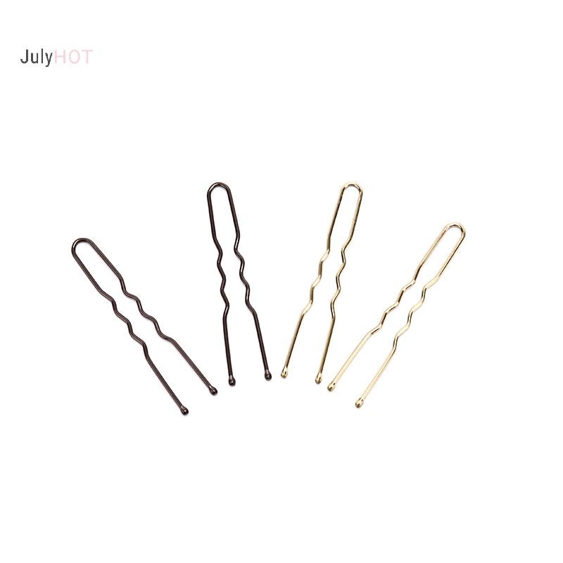Julyhot 20 Cái / bộ Nữ Hình Chữ U Kẹp Tóc Bobby Chân Kim Loại Barrette Massivedeals