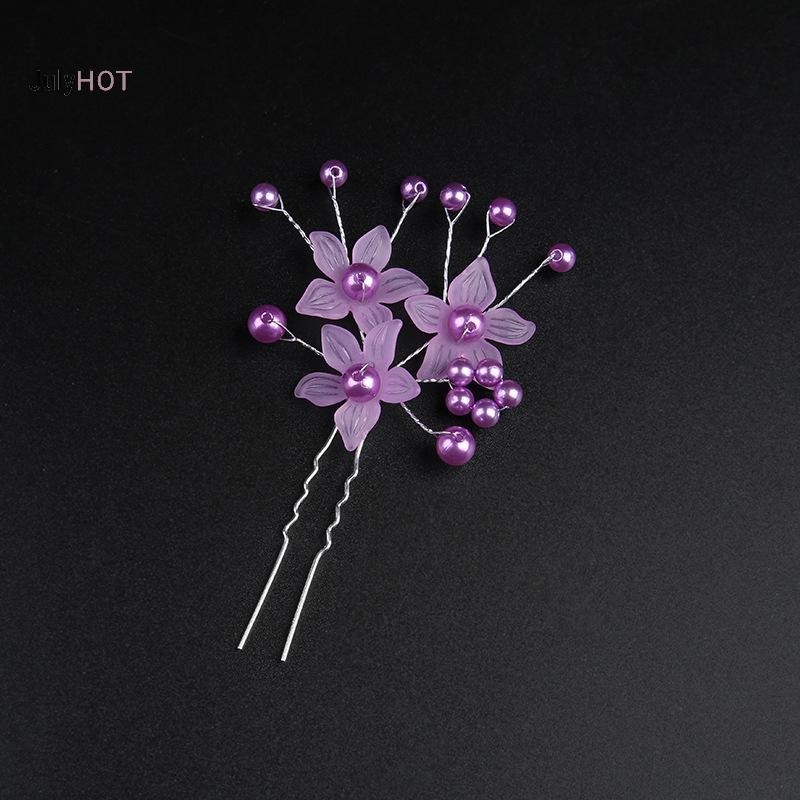 Julyhot Ngọc Trai Hoa Tiara, Trang Trí Tóc Mờ, Trang Sức Cưới Cô Dâu Handmade, Kẹp Tóc Ngọc Trai Massivedeals